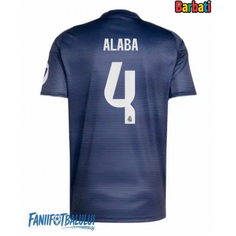 Real Madrid David Alaba #4 Tricou Fotbal Replică 2025-26 Barbati Deplasare